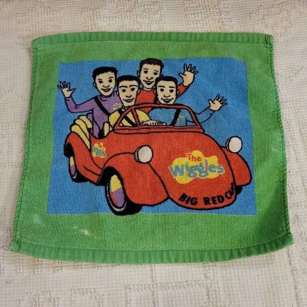 Wiggles washcloth  vintage as is